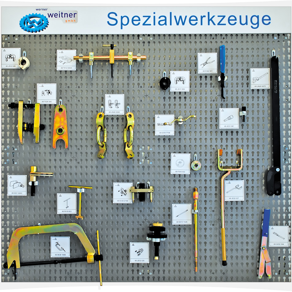 Перфорированная панель для инструментов Werner Weitner Германия