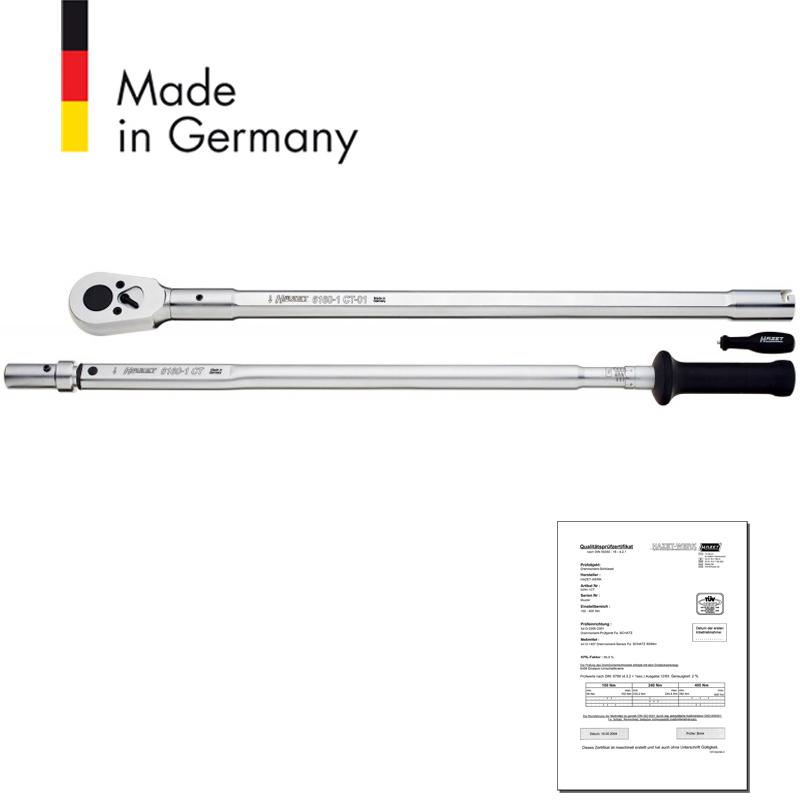 Ключ динамометрический 600-1600 Nm 1" 6160-1CT Hazet Германия