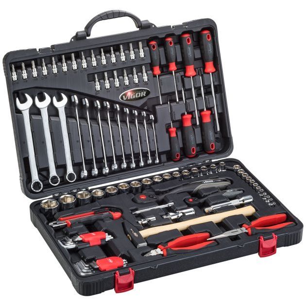 фотография Комбинированный набор инструментов 95 пр. в кейсе V4425 Vigor Германия Комбинированный набор инструментов 95 пр. в кейсе V4425 Vigor Германия