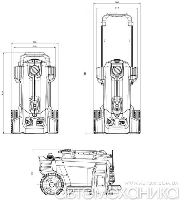 фотографія Мийка високого тиску без нагрівання HD 5/15 C KARCHER Німеччина Компактные размеры позваляют с легкостью переносить мойку самостоятельно