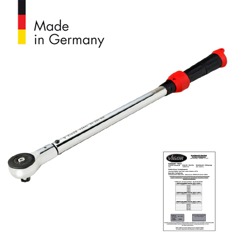  Моментний динамометричний ключ 1/2 "40-200 Nm V3441 Vigor Німеччина
