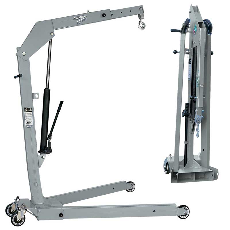 фотографія Складаний гаражний кран 500 кг OMA 589 Werther-Італія з циліндром подвійної дії Складаний гаражний кран 500 кг INT FK 05 DP Werther-Італія