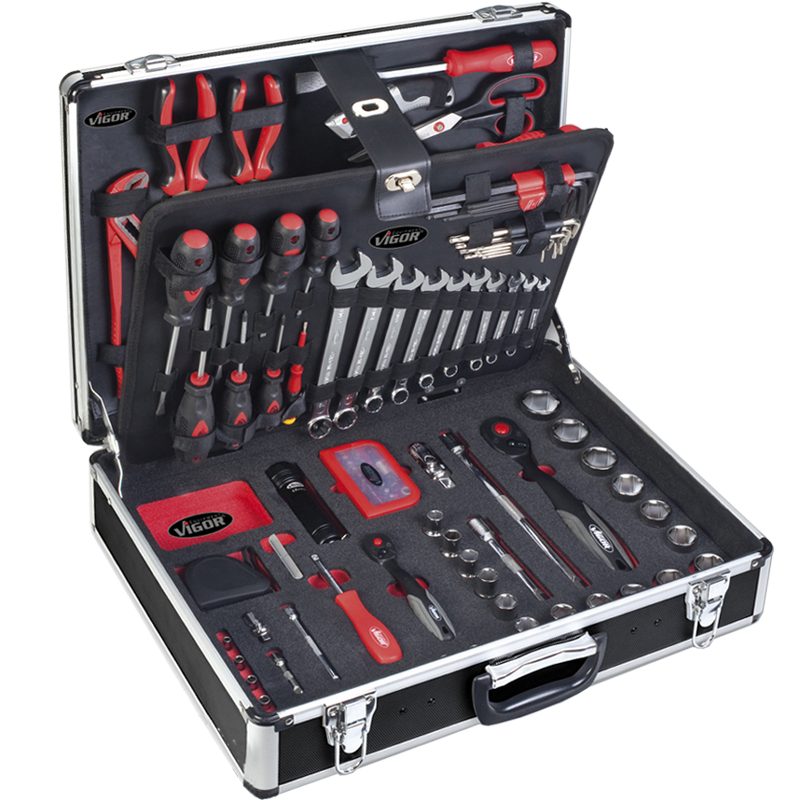 фотография Универсальный набор инструментов 143 предмета V2542 Vigor Германия Универсальный набор инструментов 143 предмета V2542 Vigor Германия
